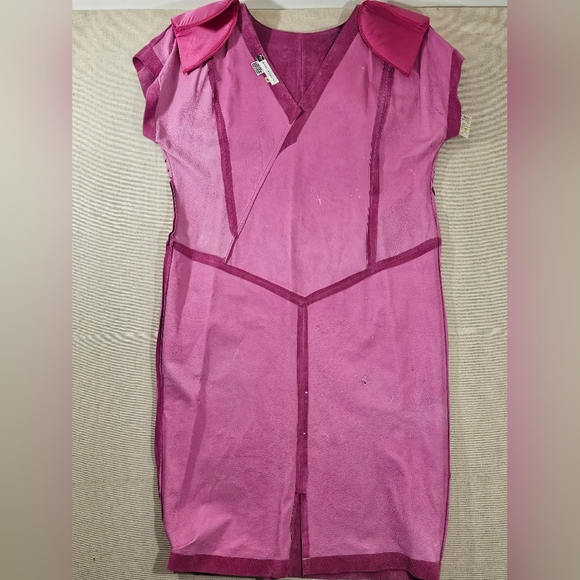 Morgan Taylor Vintage Leather Dress Medium Pink - Picture 6 of 8
